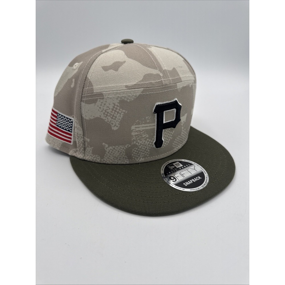 Pittsburgh Pirates New Era 2025 Armed Forces Day 9FIFTY Split Panel Snapback Hat